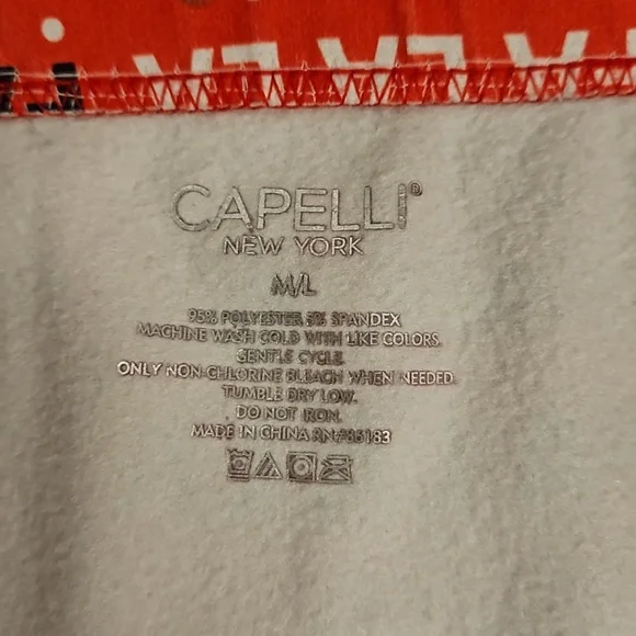 Kittens wearing Santa hats Fa la la Holiday Christmas leggings  M/L Capelli - Picture 3 of 7